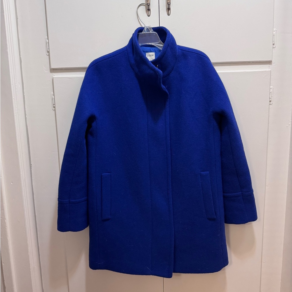 J. Crew Women's Royal Blue Pea Coat